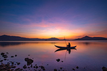 boat paddle silhouette